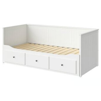 HEMNES Rám rozkládací postele, 3 zásuvky, bílá, 80x200 cm