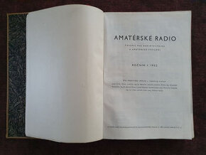 Amatérské RADIO, RADIO AMATÉR, Radio TECHNIK