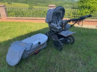 Emmaljunga kočárek set -šedo-hnědá