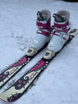 Dětské lyže  105 a lyžáky Nordica