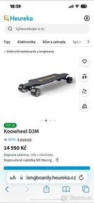 El. Longboard KooWheel nový, v krab.