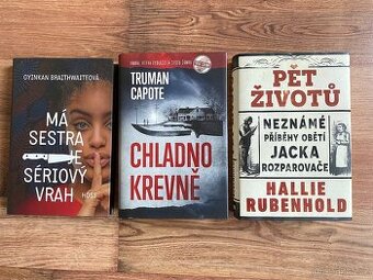 Nové knihy- Sestra je vrah, Chladnokrevně, Jack Rozparovač