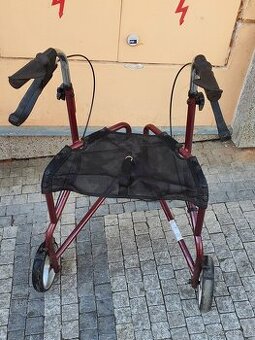 seniorské chodítko se sedátkem, skládací, lehké