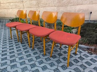 Retro jídelní židle Český nábytek - 60. léta