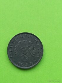 mince 50 Pfennig 1944 B   výborný stav