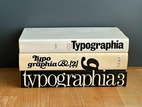 Oldřich Hlavsa - komplet Typographia 1-3 1 + 2 + 3, TOP stav