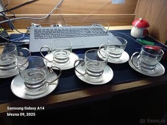 retro čajový set