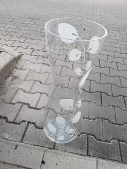 Váza IKEA velká 66 cm leptany vzor bez závad.