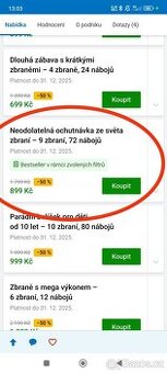 Střelnice 9 zbraní, 72 naboju