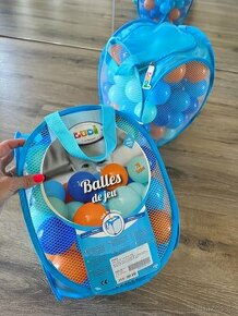 Měkké plastové míčky modré oranžové 6cm 2 balení - 1