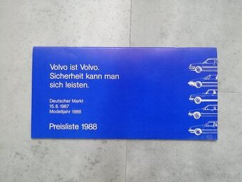 Volvo - ceník 1988 - doprava v ceně - 1