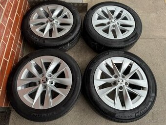 Alu 17" 5x112 , škoda "ROTARE " O4 letní 60%