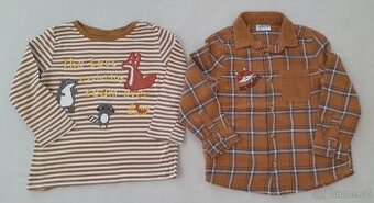 Triko a košile liška velikost 98