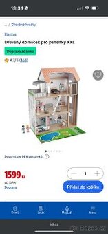 Domeček pro panenky XXL (dřevěný)