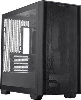 PC skříň ASUS A21 Black + 4x120 mm ventilátor Asus + řadič