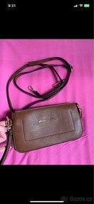 Krasna hneda kabelka Michael Kors