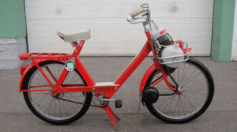 Velosolex S3800 červený, rok 1968, motokolo, hezký originál