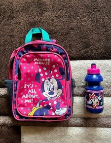 Dívčí batoh Minnie + flaška na pití Minnie