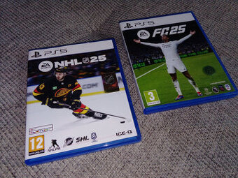 PS5 hry NHL 25, FC 25