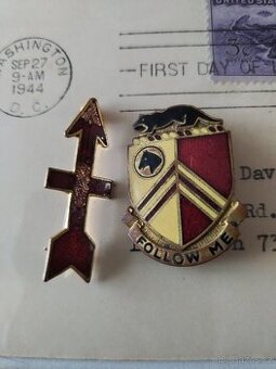 WWII,WW2,2.sv.válka-Smaltové odznaky US army