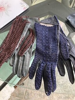 Staré dámské kožené rukavičky