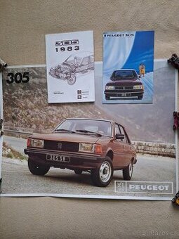 Peugeot 305-PLAKAT-MANUAL-PROSPEKT