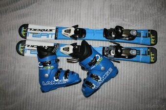 lyže stockli RT 80 cm , lyžaky Lange