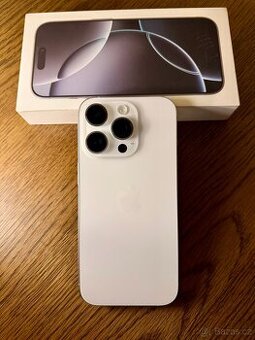 IPHONE 16 PRO 256GB BÍLÝ TITAN TOP STAV