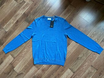 Nový pánský bavlněný svetr C&A do "V" - L