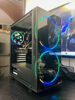 Herní pc Ryzen 5, 16GB DDR4, 2TB SSD+HDD, RX 570, Win 11