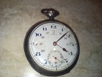 Omega stříbrné kapesní hodinky Grand Prix 1900