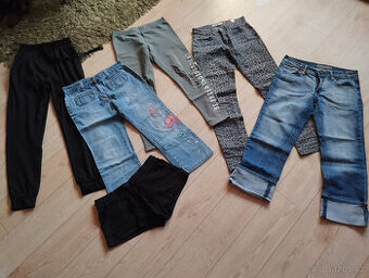 Vel.152 / 34 Kalhoty, džíny, 3/4 i krátké kraťasy