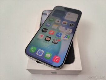 apple iphone 16 PRO 128gb White Titanium / Batéria 90%