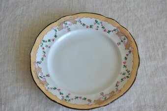 1ks starožitný plytký talíř