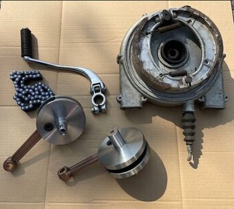 Sada lanek kliková hřídel IŽ49 IŽ Jupiter vyfuky řídítka