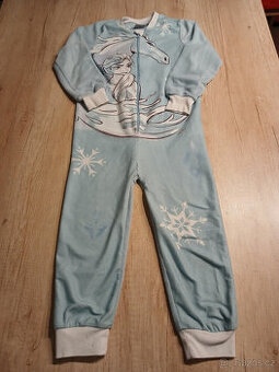 fleecové pyžamo/overal frozen vel. 110/116