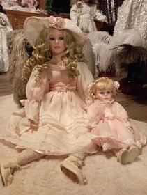 Porcelánové panenky maminka a dcerka ALBERON,