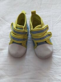 D47_ Dětské botičky (modrý-žlutý-bílý, vel. 21) - 1