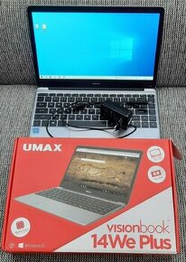 Umax Visionbook 14We plus, udržovaný, tichý, taška gratis.