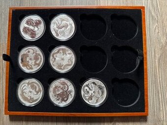 Serie Chinese Myths and Legends 7x 1oz stříbrné mince