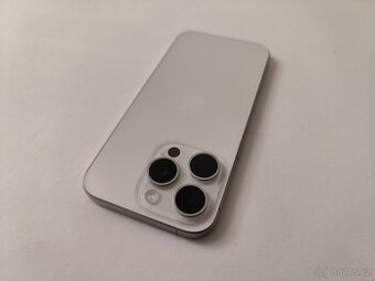 apple iphone 15 PRO 128gb White Titanium / Batéria 90%