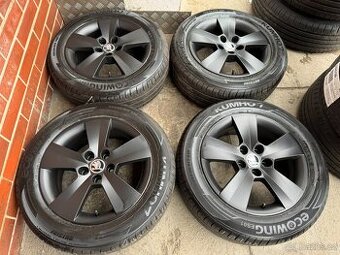 NOVÉ Alu 15" 5x100, škoda Matone BLACK letní F3, Rapid