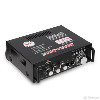 Bluetooth 5.0 stereo zesilovač 300W+300W 2kanálový ROZBALENO
