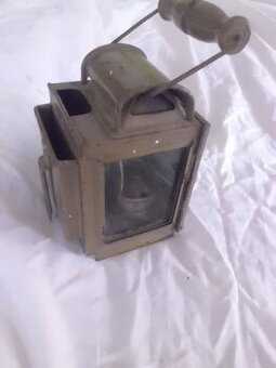 Původní Starožitná Karbidová Vojenská Lampa AFRIKAKORPS