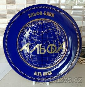 Porcelánový talíř exkluzivní ruční zdobení - 1