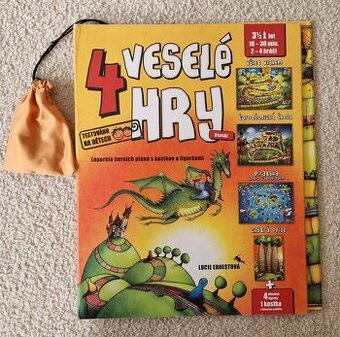 4 veselé hry stolní, od Lucie Ernestové.