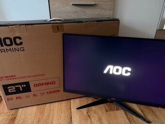 AOC Q27G2E – 27” herní monitor – jako nový, měsíc starý