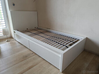 Postel MALM 90x200 cm - bílá, Ikea
