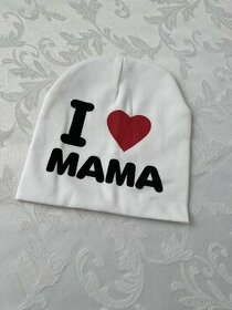 I LOVE MAMA - nová děts. čepička – foto i s metrem