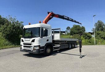 Scania P500 6x2 - valník s hydraulickou rukou Palfinger